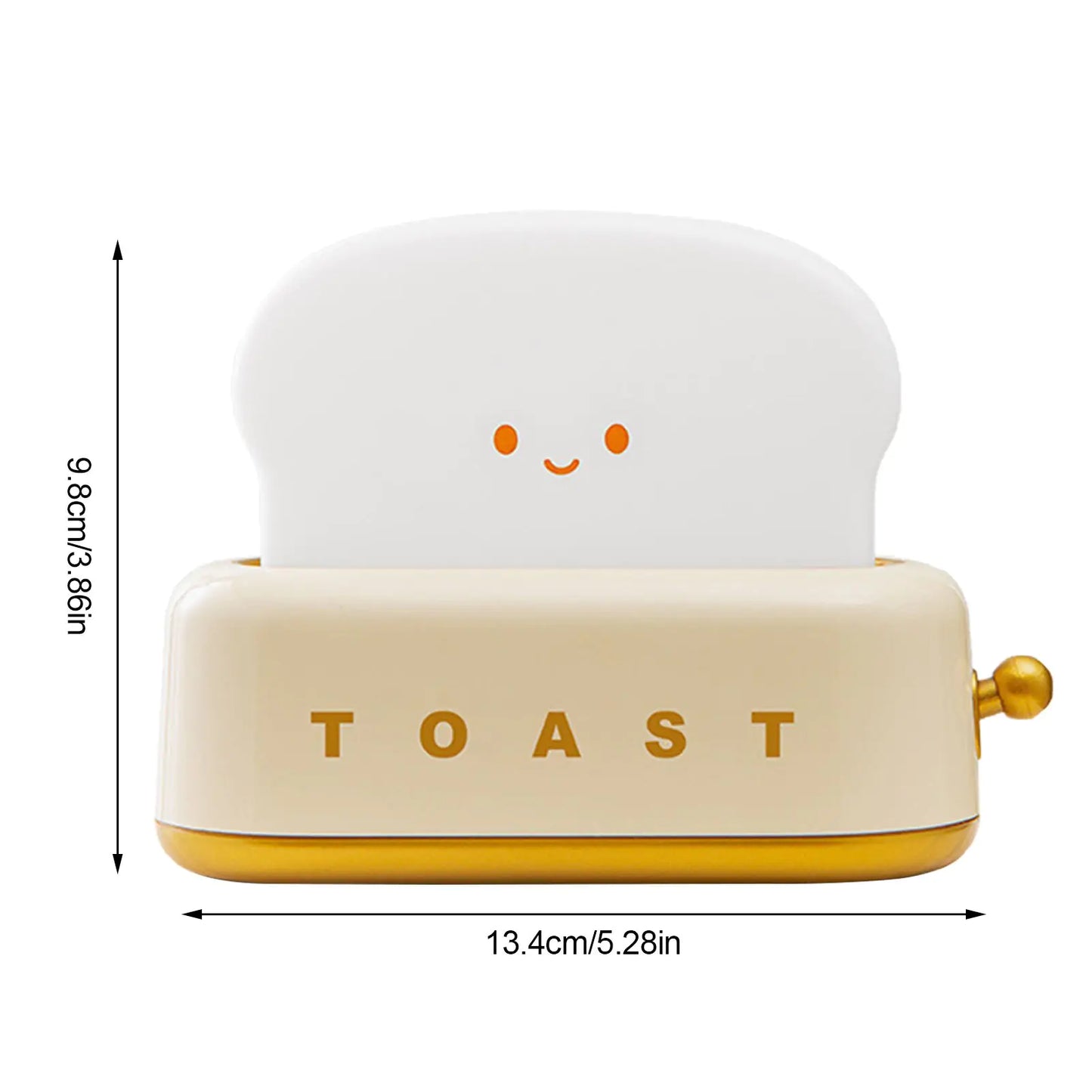 Bread Toast Night Light Dimensions